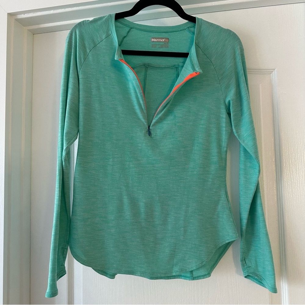 Marmot Women's Teal Long Sleeve Tee - Picture 6 of 6